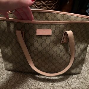 Gucci Brown and Tan Women's Tote Bag